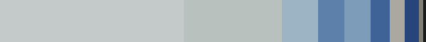 Colour palette extracted after the background has been removed.